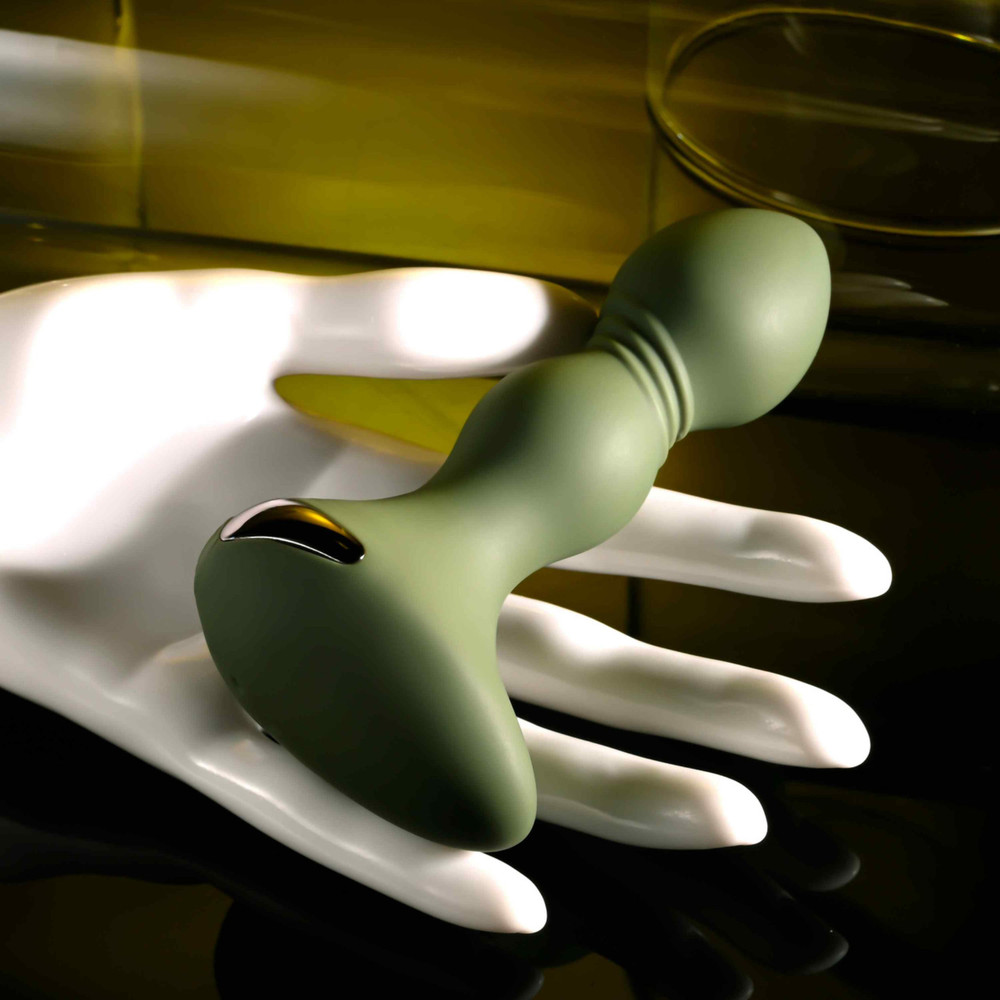Rechargeable Tapered Tip Silicone Butt Plug Multi-speed Vibrating Anal Probe