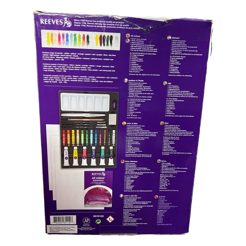 Reeves Complete Oil Paint Set