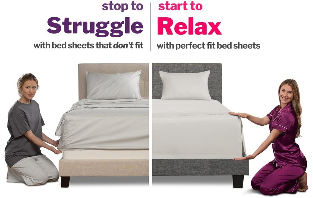 Queen Sheets Set Bed Sheets – Queen Bed Sheets Set For Queen Size Bed Bedding...