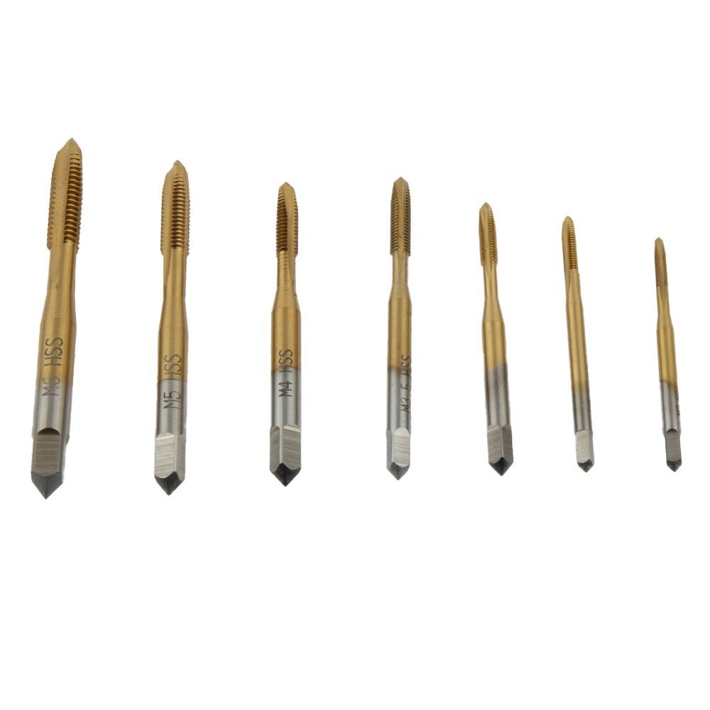 High Quality Thread Taps Hand Tool M2-M6 Machine Screw 7pc Set High Temperature