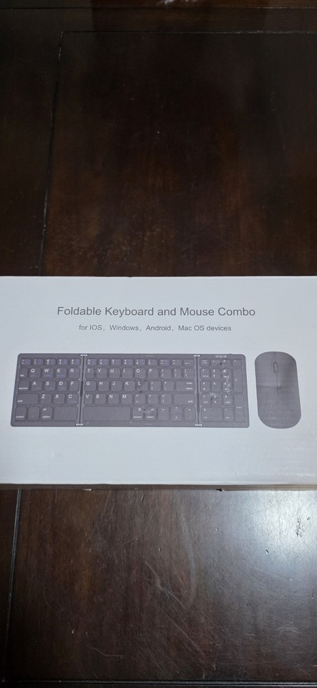 Foldable Keyboard and Mouse EDJO Folding Wireless Keyboard Mouse Combo