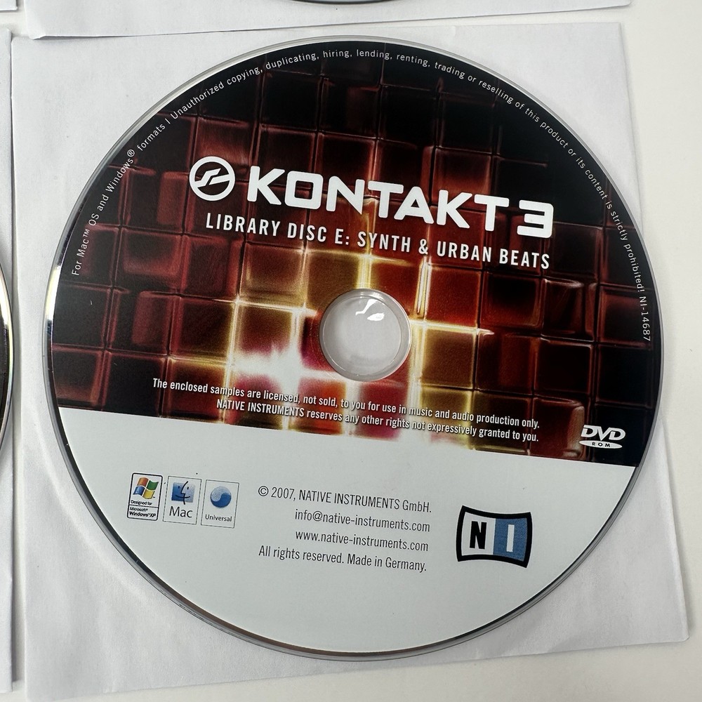 Native Instruments Kontakt 3 Extensive Professional Virtual Sampler Library Set