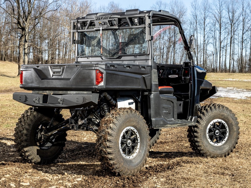 SuperATV Game Loader Rack for Polaris Ranger XP 570 with 2 Cube Lights