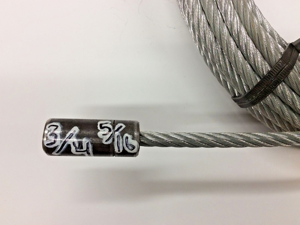Water Service Line Slitter Puller Trenchless Pipe Replacement Cable 5/16”x 150’