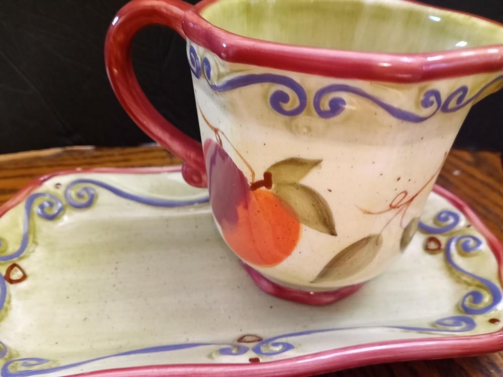 Medici Serving Tray And Pitcher Fruit Design