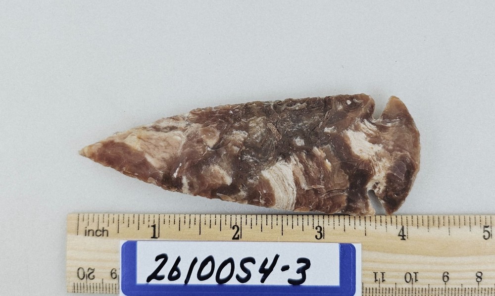4" Spearhead - Lance Head - Drill Point - Hand Knapped Agate