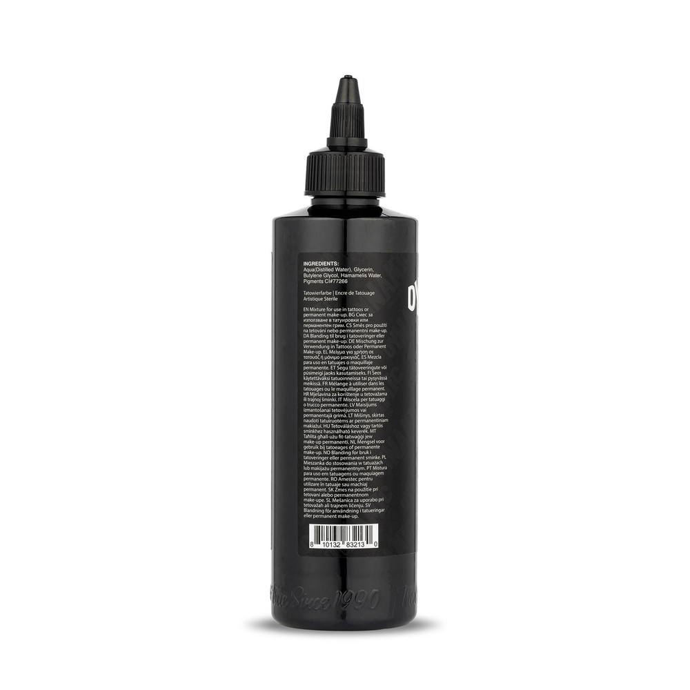 Dynamic Color Co - BLKout Tattoo Ink, Solid Blackout & Heavy Work - 8oz Bottle