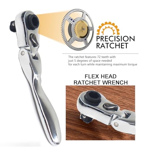 Mini ratchet screwdriver Set, Right Angle Ratchet wrench with bits and socket