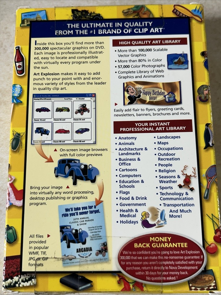 Nova Development Art Explosion 300,000 Software DVD Premium Image Collection NEW