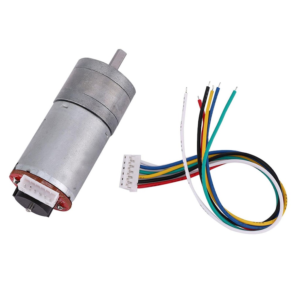 12V Motor with Encoder, DIY Encoder Gear Motor with Mounting Bracket 65mm Whe...