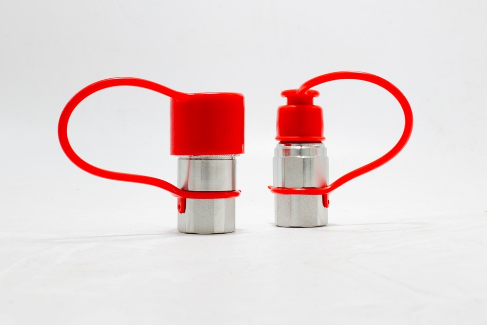 1/2"Flat Face Hydraulic Quick Coupler Connect Coupling Set Durable 1 Sets
