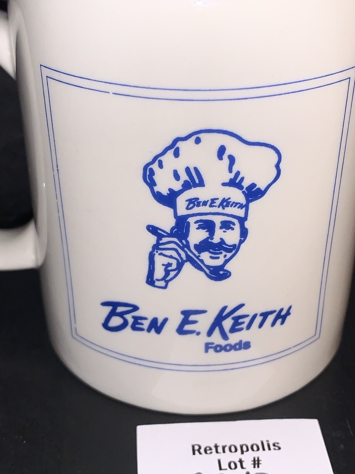 Ben E Keith Foods Chef Ceramic Coffee Mug Vintage