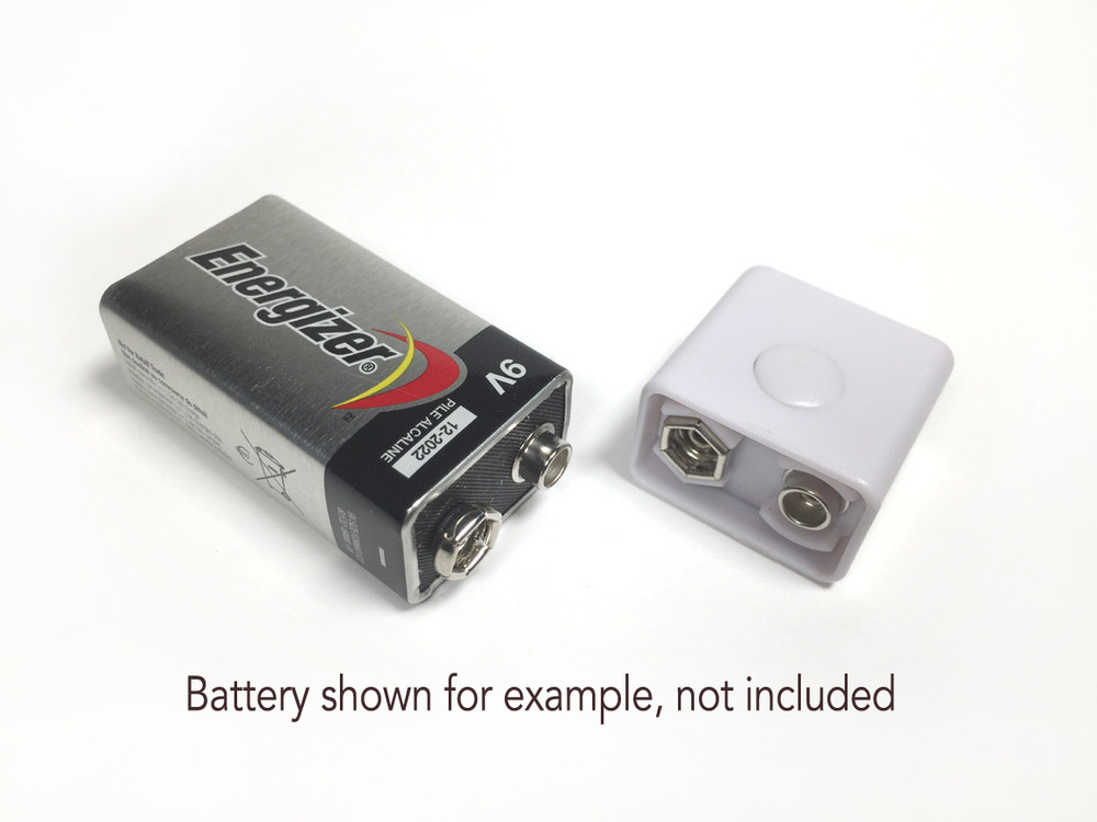 LED Flashlight 4 Pack snaps on 9V Battery small durable bright Push Button GIFT