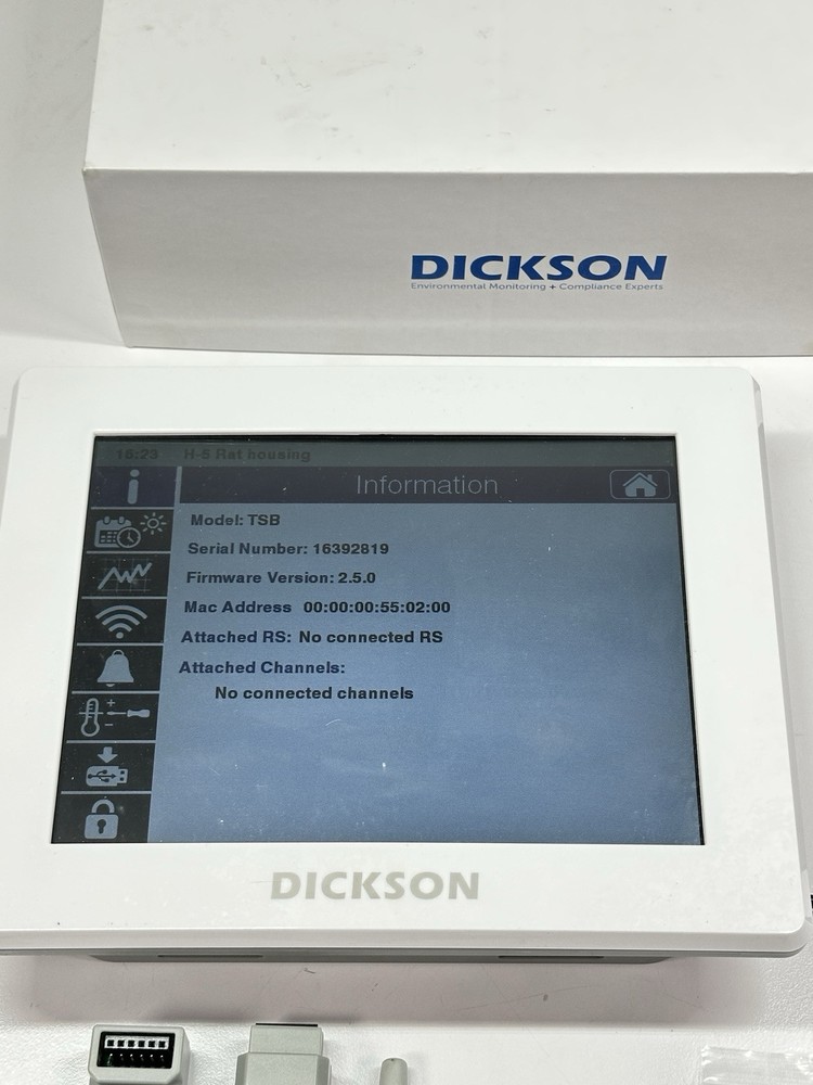 Dickson TSB DicksonOne Touchscreen Temperature/Humidity Data Logger