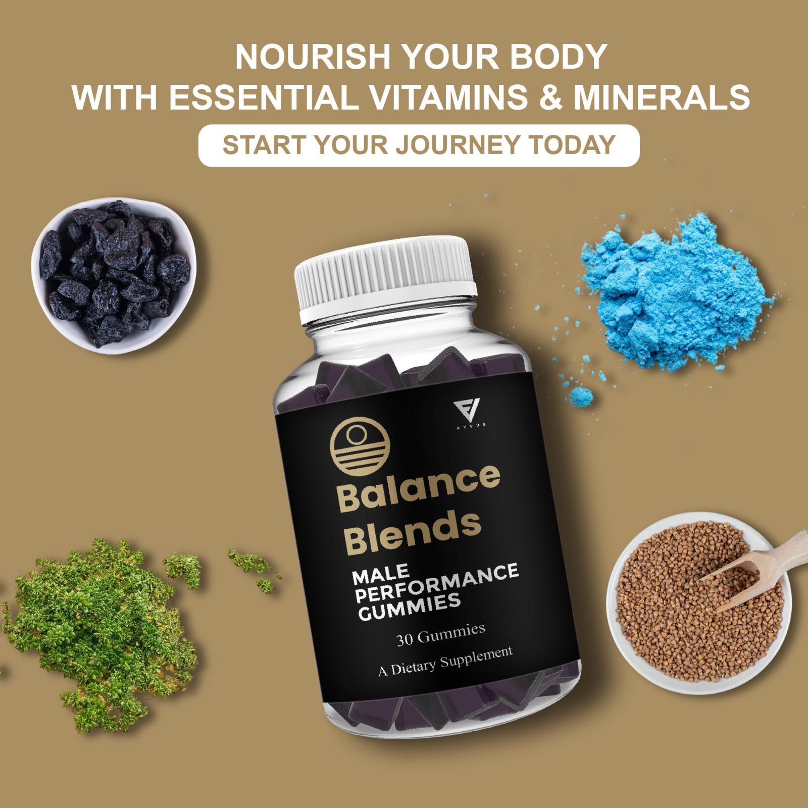 Balance Blends Male Performance Gummies, BalanceBlends (30 Gummies)