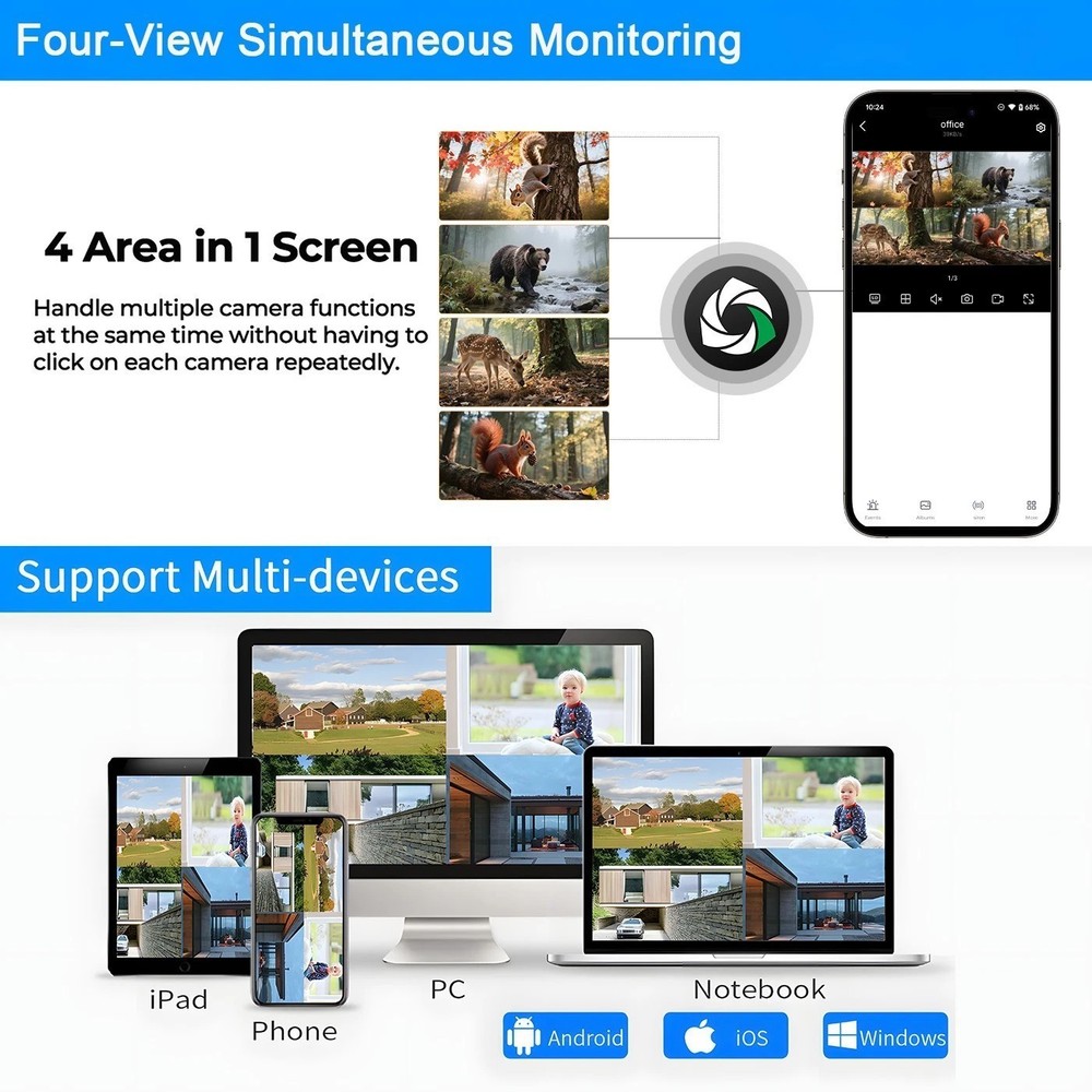 Campark Cellular Trail Camera w/ Solar Panel Support Live Streaming Night Vision