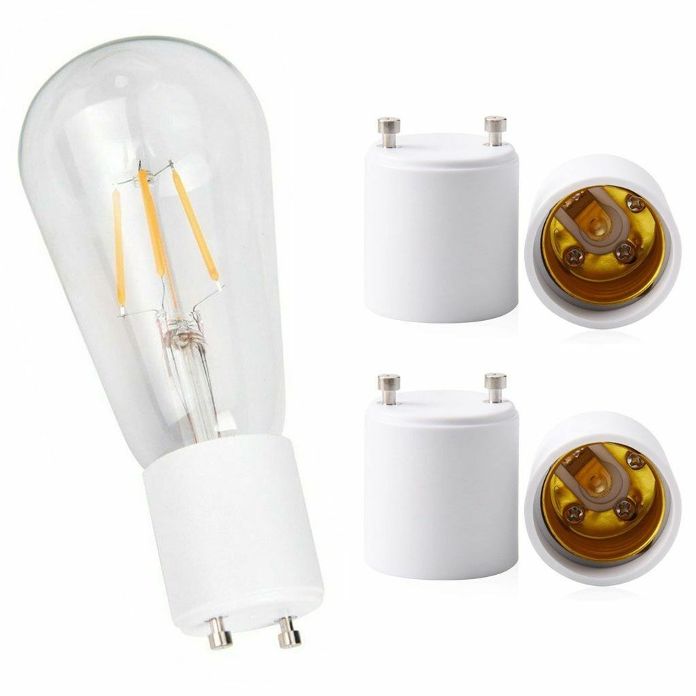 GU24 To E27 /E26 Screw LED Light Lamp Bulb Base Adapter Socket Converter Adaptor