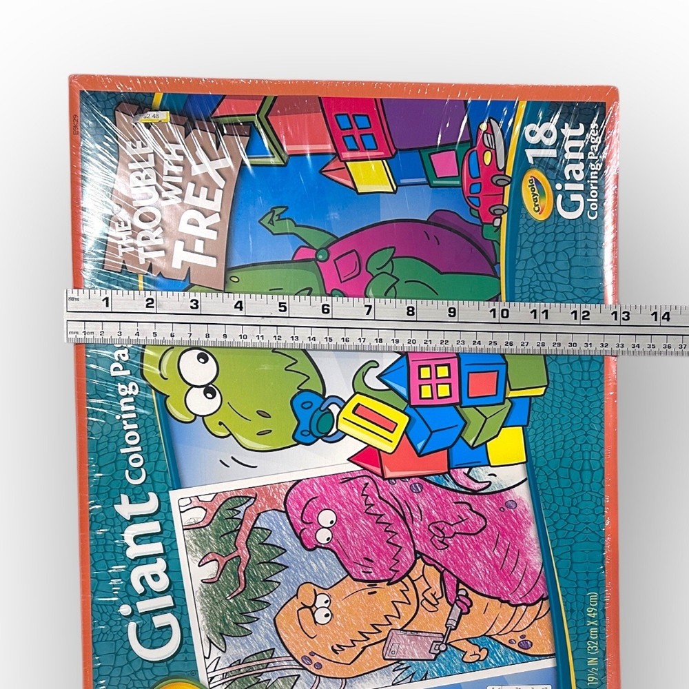 Melissa & Doug 10 Jumbo Triangular Crayons & Crayola Giant Coloring Pages Set