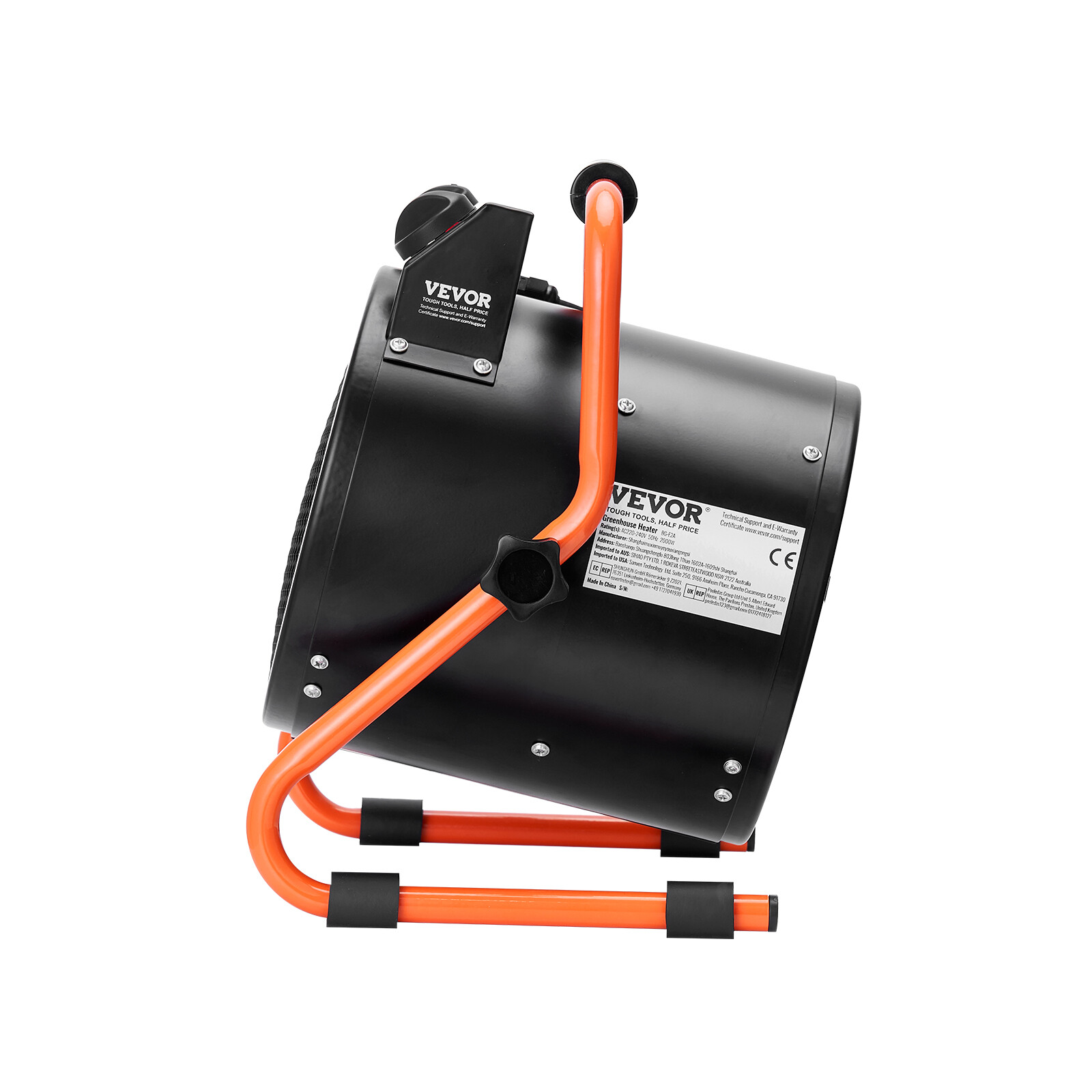 VEVOR Greenhouse Heater 1500W Fast Heating with Overheat Protection Waterproof