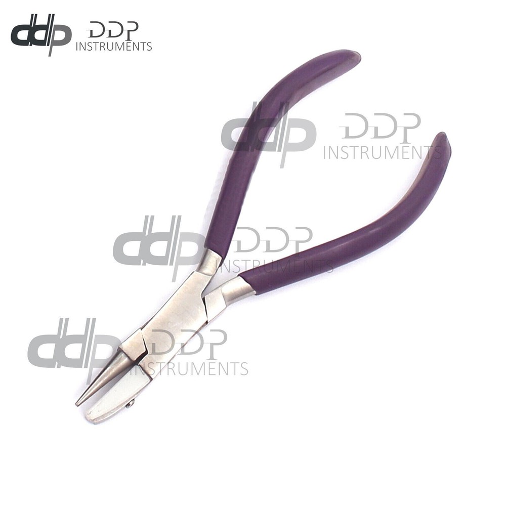 Pliers Round & Flat Nose Nylon Jaw Bead Wire Working Forming Bending Tool