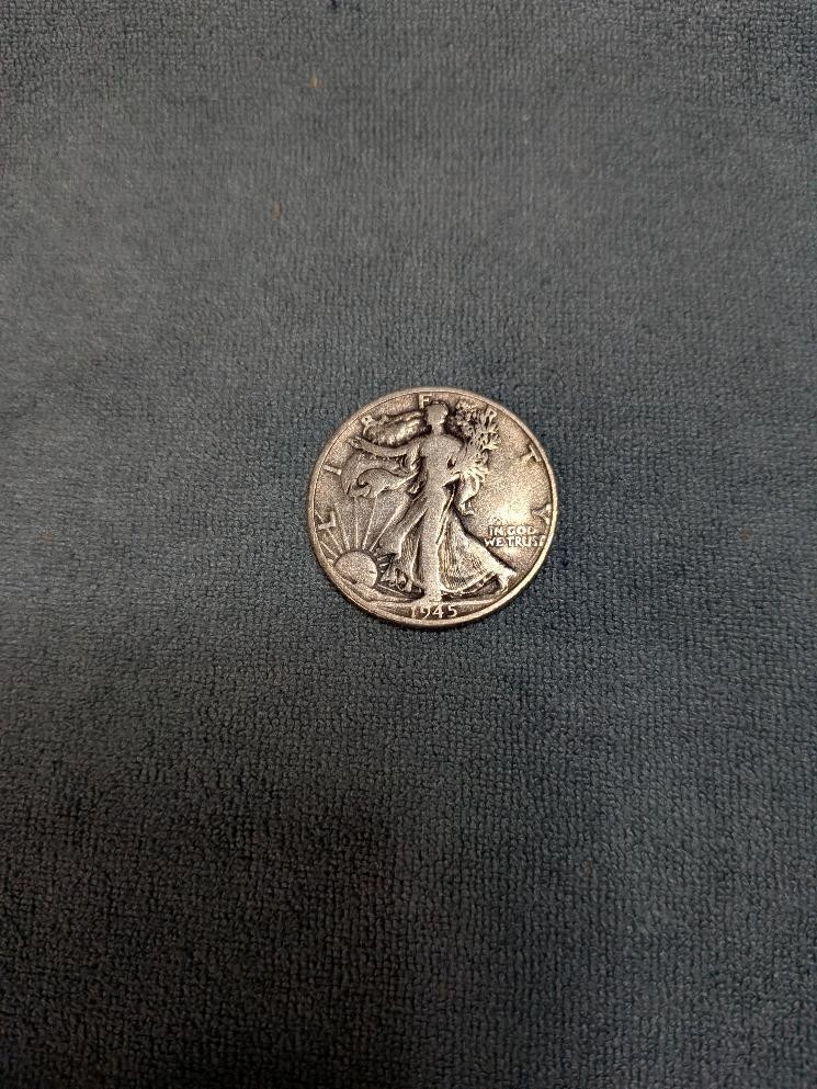1945 D walking liberty half dollar
