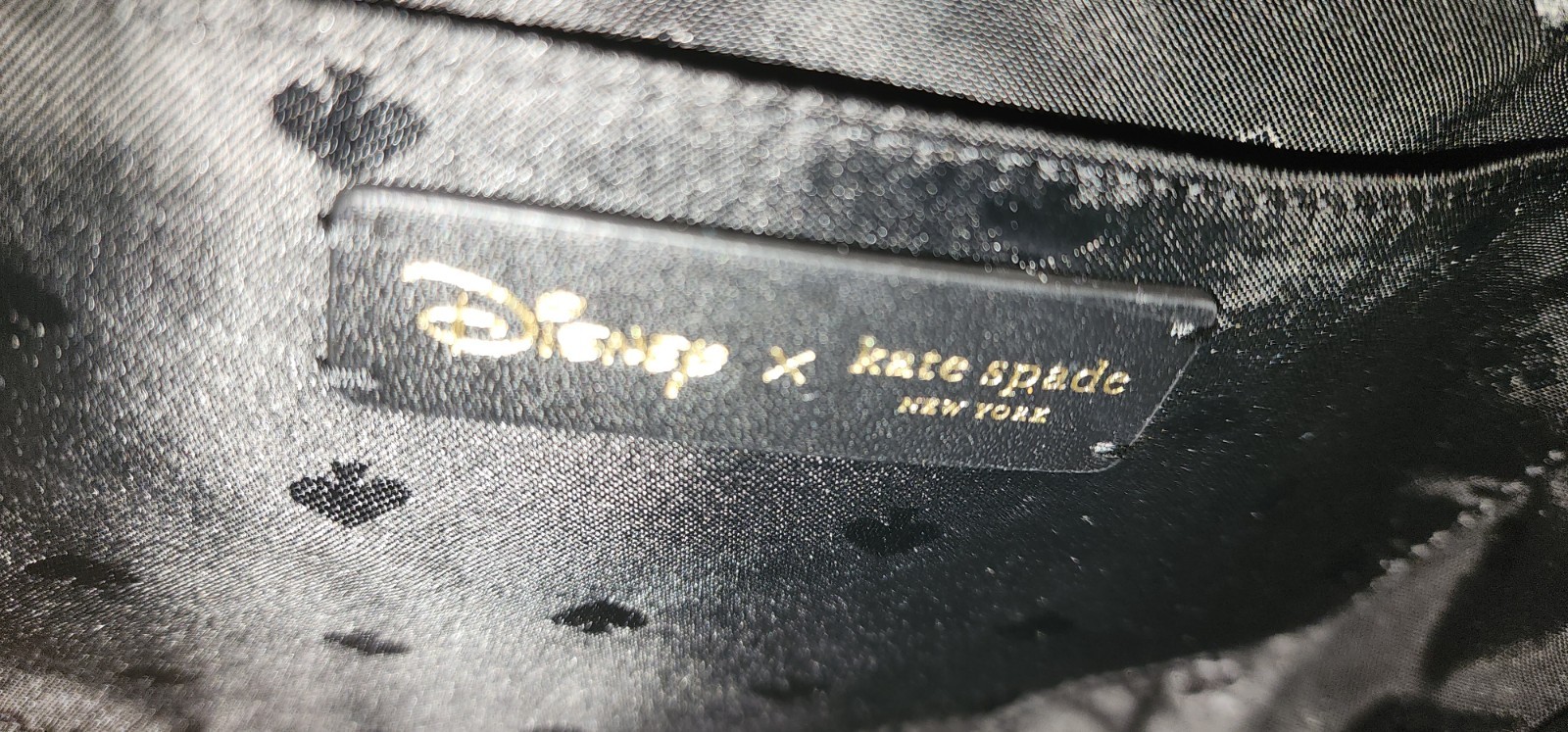 Kate Spade Disney Minnie Mouse Polka Dot Crossbody Black White Red Bow Medium