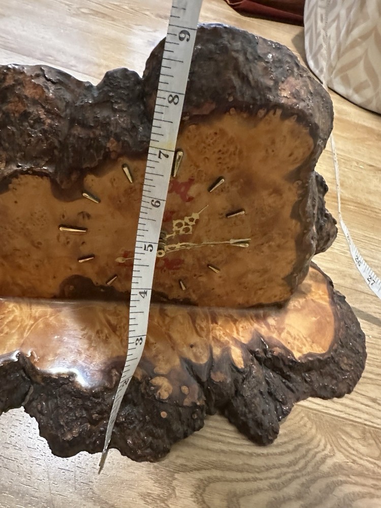 Burl Wood Clock