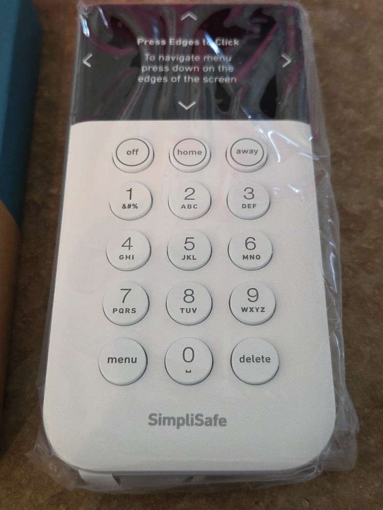 SimpliSafe Wireless Pin Pad Keypad KP3W White -New
