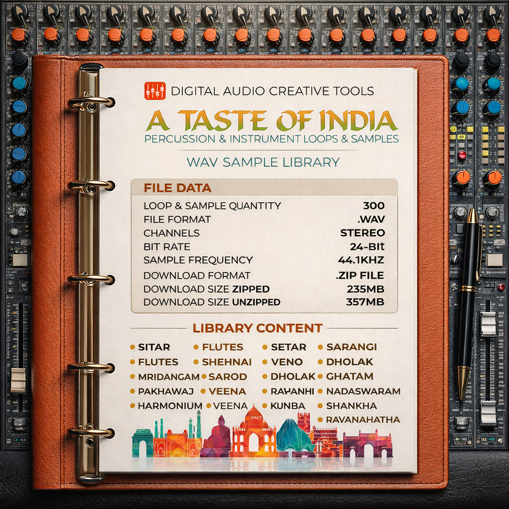 A Taste Of India Percussion & Instruments Sample Library