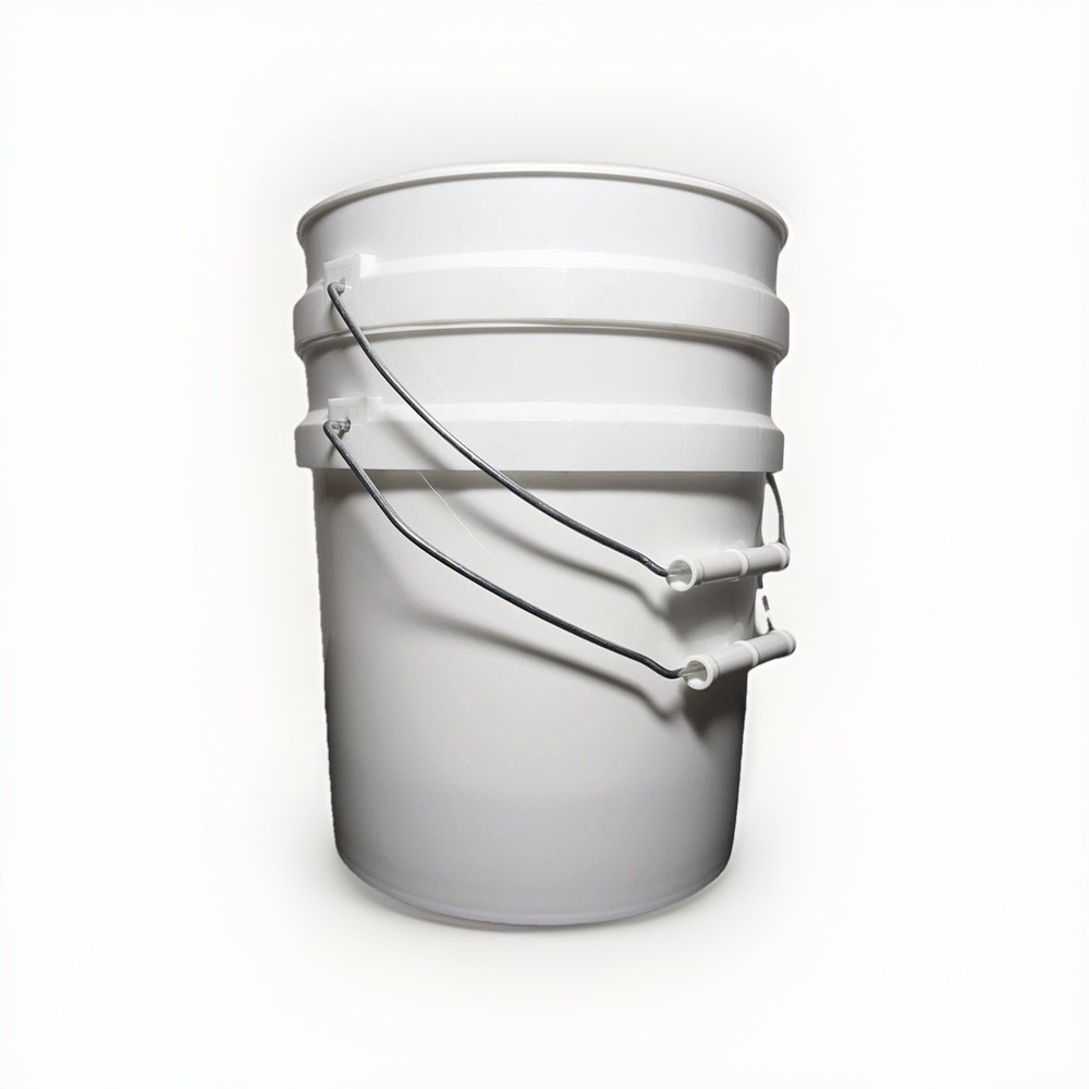 Bon - 2 Gallon Plastic White Paint Bucket (2Pack)