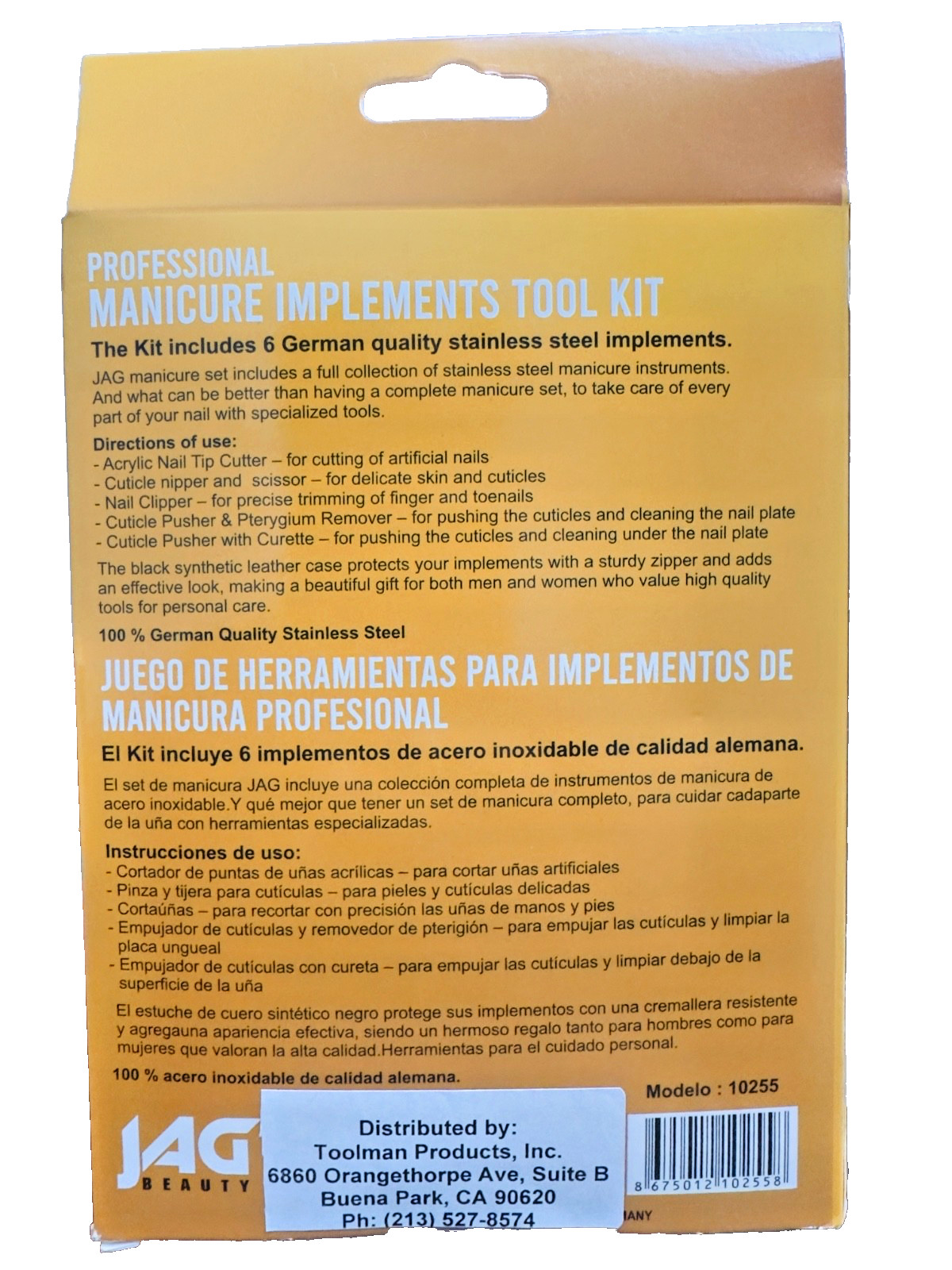 Professional Manicure Implements Tools kits 100% German Quality StainlessSteel