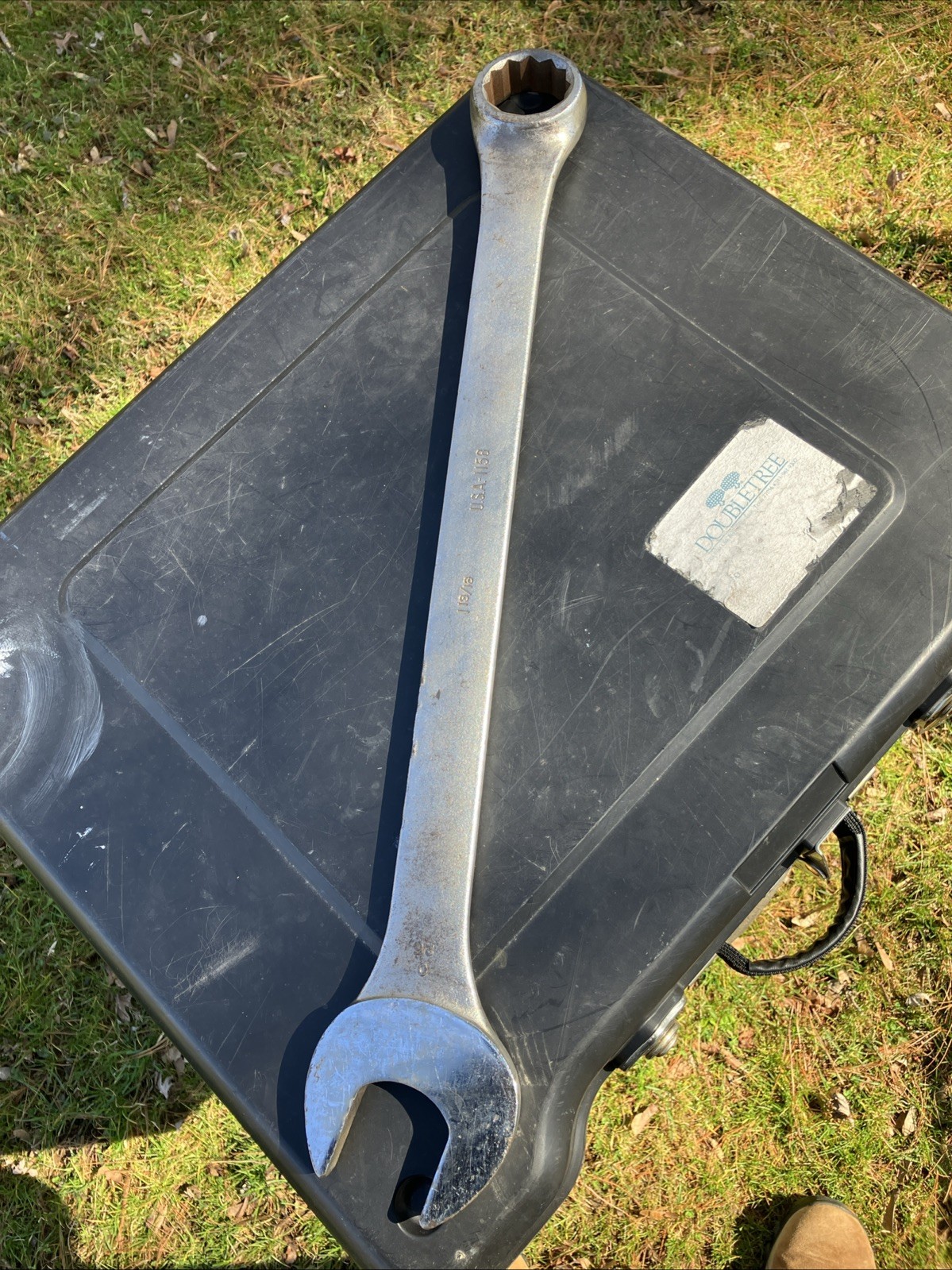 VINTAGE WRIGHT TOOLS 1158 COMBINATION WRENCH 1-13/16” USA MADE 12-POINT