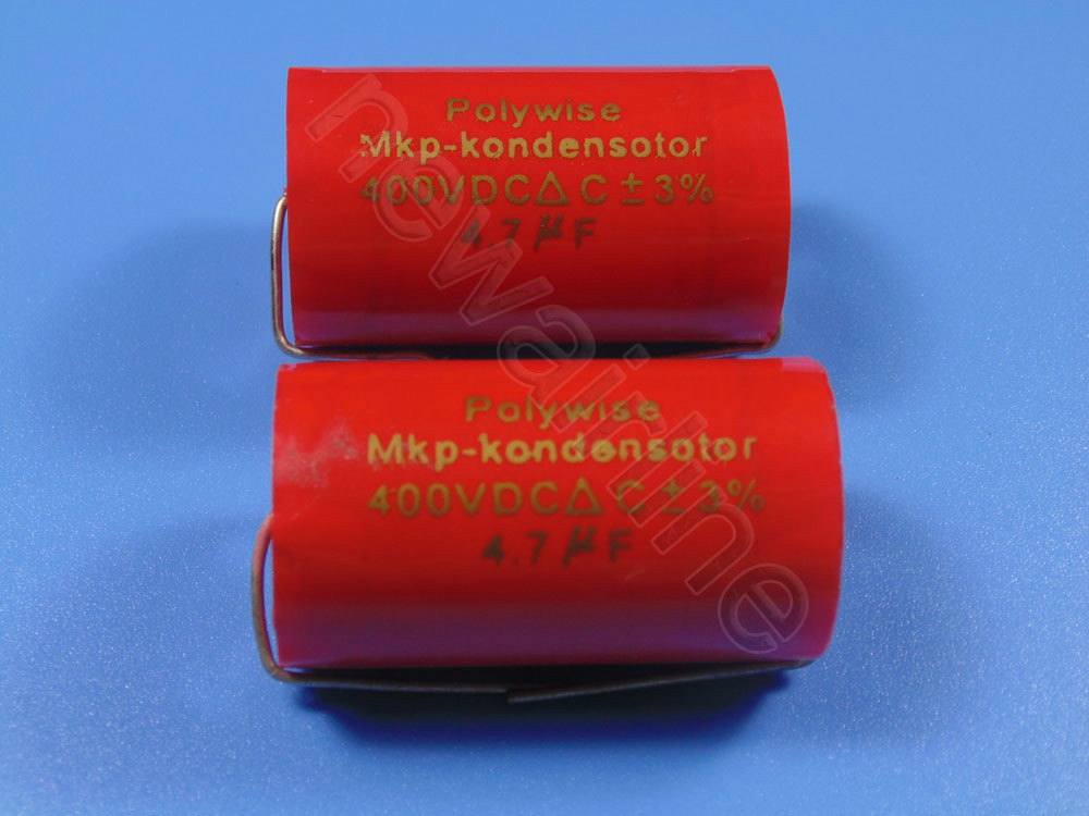 2pcs 400V 4.7uF MKP Crossover Polypropylene Non-Polarized Capacitor