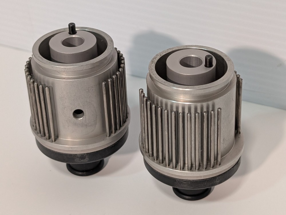 Pair of Unbranded Typeholders for Emobssing or Ink Roll Coding Machine