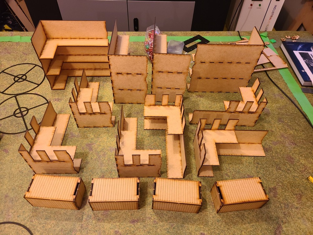 MDF Wood Terrain Scenery Ruins