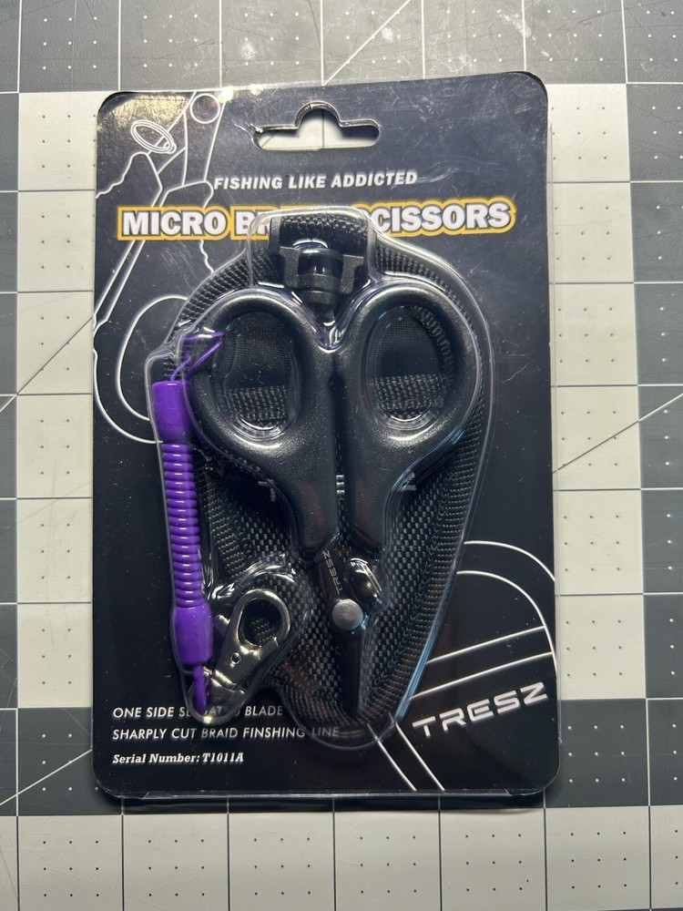 TRESZ Micro Braid Scissors, Cut Resistant Pouch And Lanyard. ￼