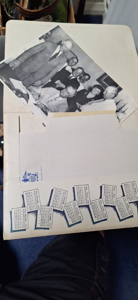 WW2 (1942) US Navy write daily writing set (not repro)