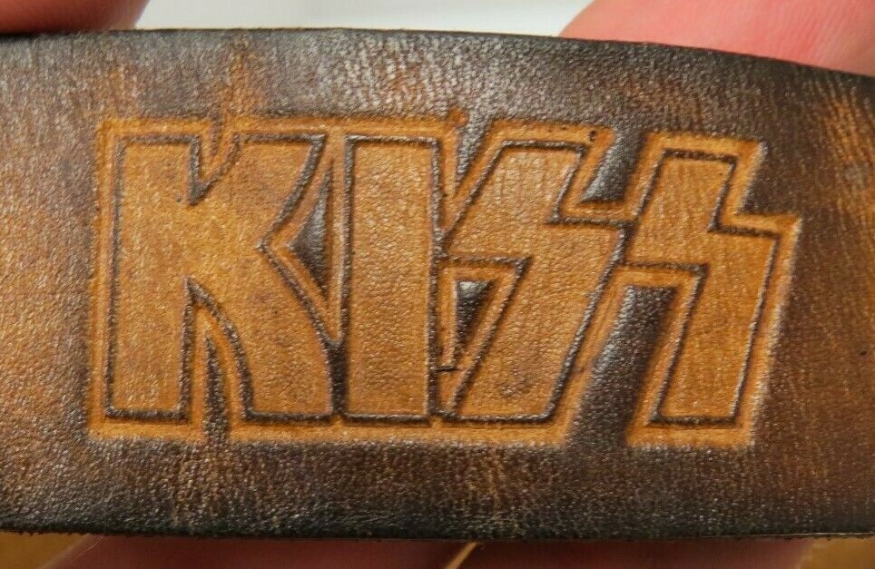 KISS VINTAGE 1970'S LEATHER BELT