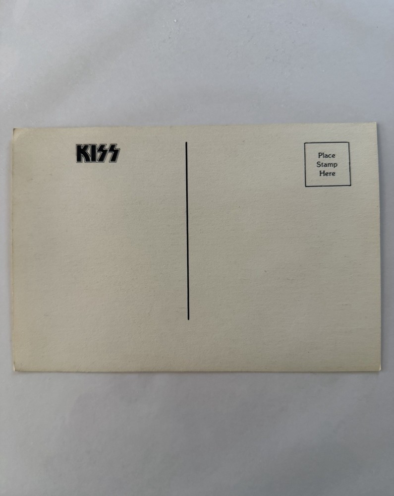 KISS 1974 HOTTER THAN HELL ALBUM PROMO POSTCARD AUCOIN VINTAGE RARE HOLY GRAIL🔥