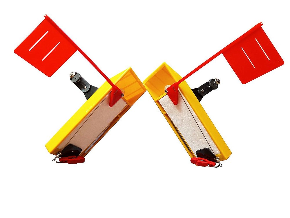 Planer Board (P007),Includes Spring Flag system,Left&Right L10"xW3.5``,Pair,Y...