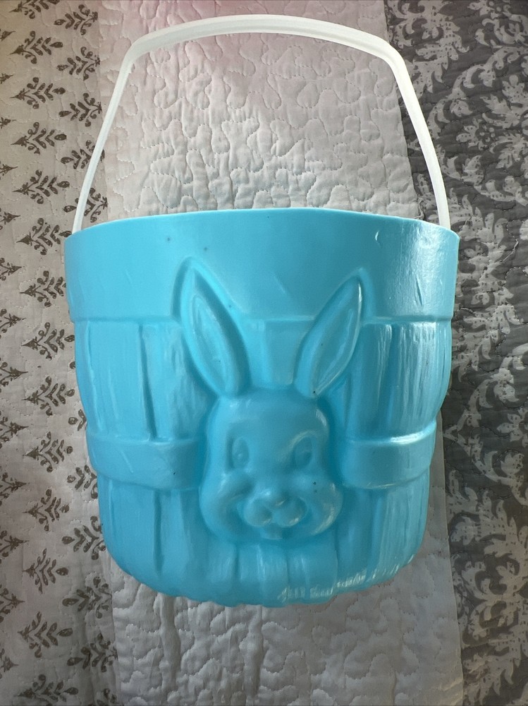 Vintage General Foam Plastic Easter Eggs (2) Mold 14". (2) Baskets