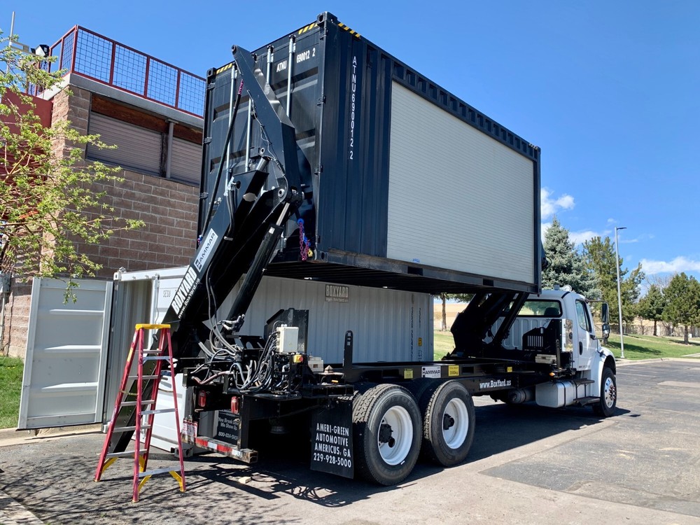 Video Screen Shipping Container