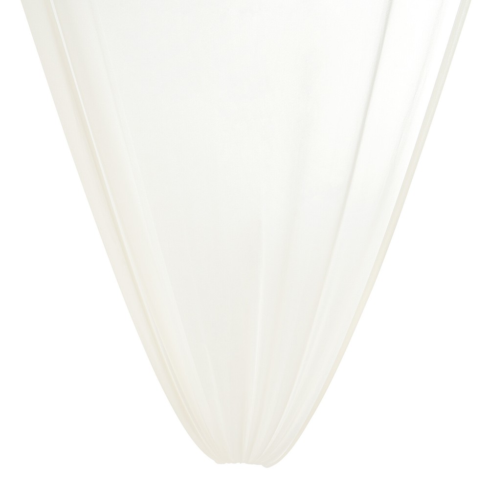 Elegant Light Pink Beige Chiffon Ceiling Drapes - 6 Panels 5x15ft Decor