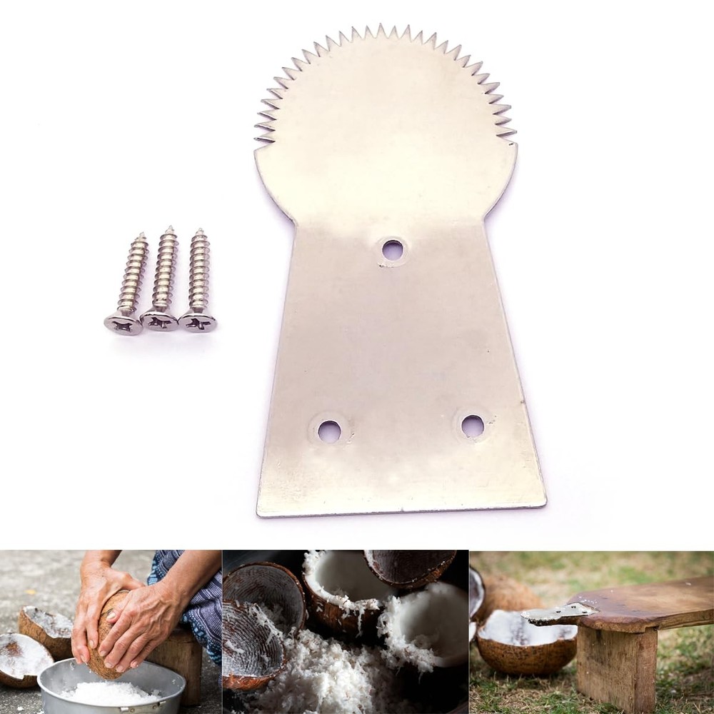 Coconut Grater Scraper Shredder Flat Blade Head Small Utensil Manual Machine ...