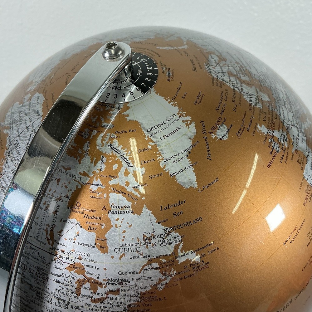 Drexel Heritage Two-Tone Gold/Silver Globe 12" Tall