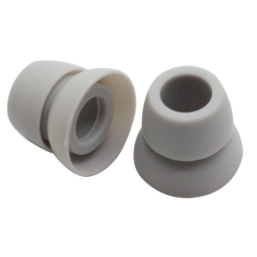 Alitutumao 8pcs Replacement Earbuds Silicone Eartips Compatible large, Grey