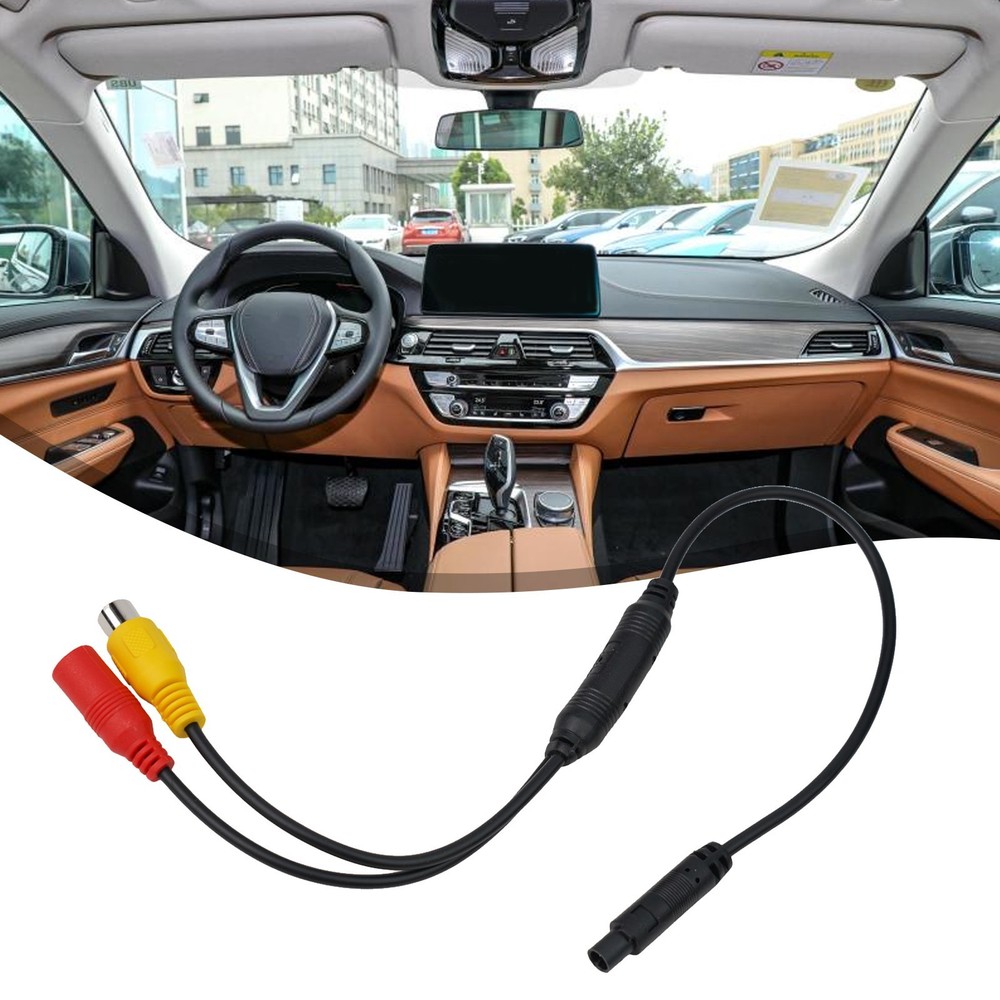 Practical Car CVBS Camere Signal Input Connector Rear View Mirror DVR