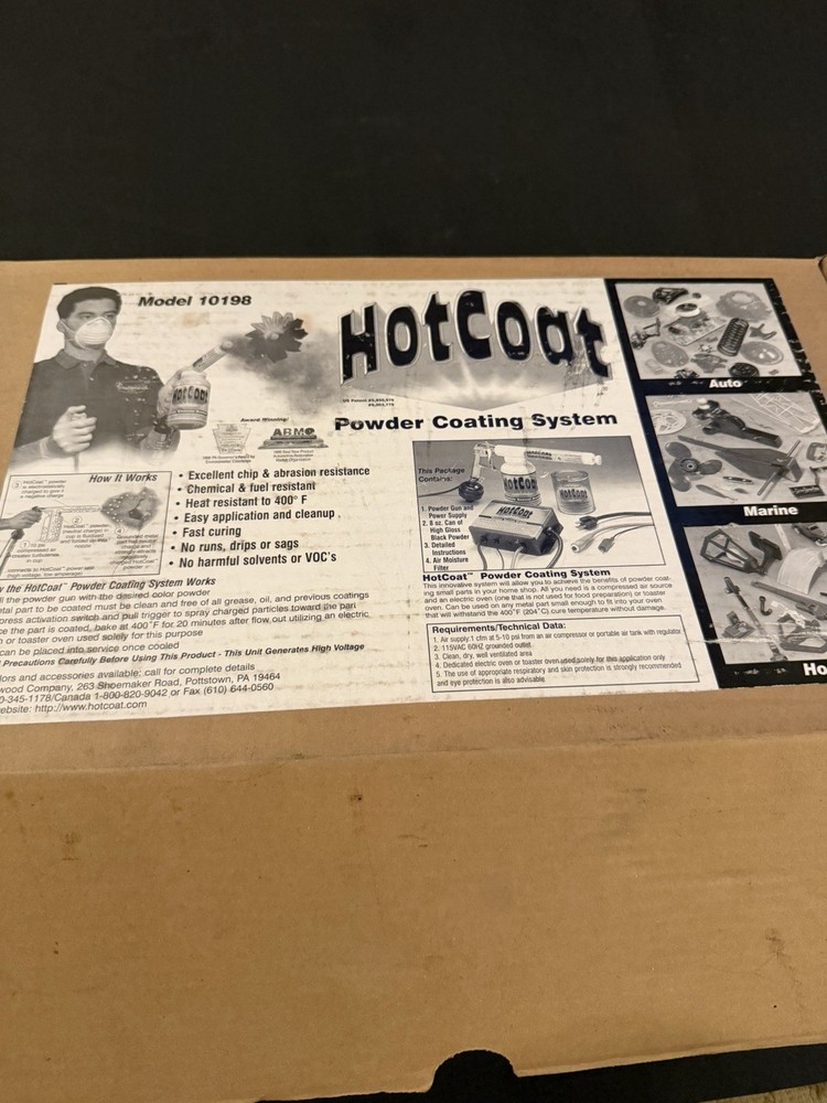 Hotcoat Powder Coating System 10198 - NEW