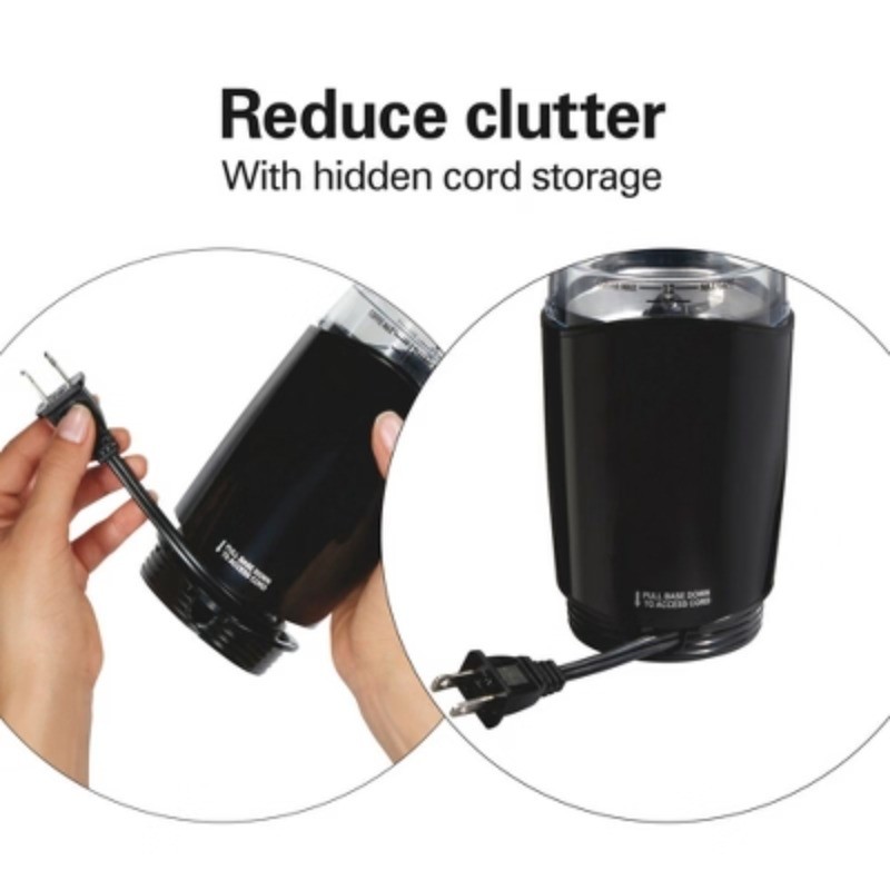 Coffee Grinder Black: Electric Blade Grinder, 12 Cup Capacity