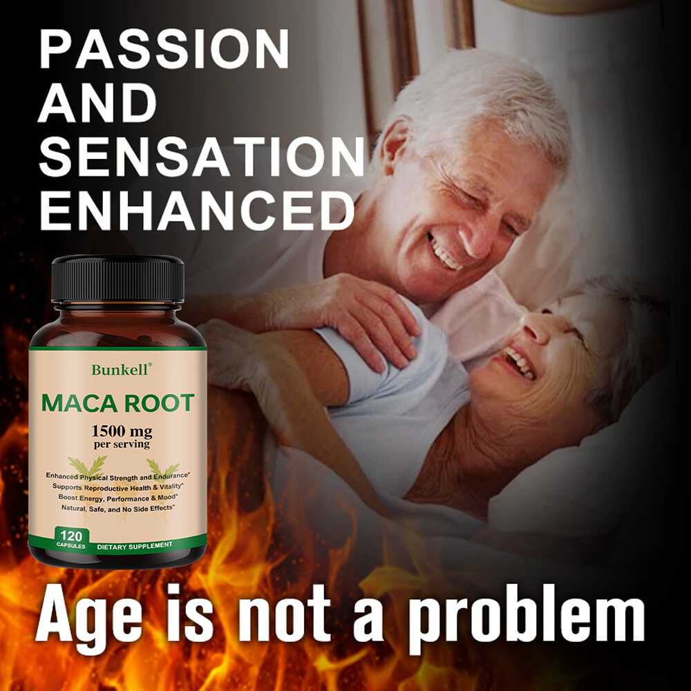 MACA ROOT 1500 MG POTENCY SUPPORT POWER ENERGY CAPSULES PERFORMANCE